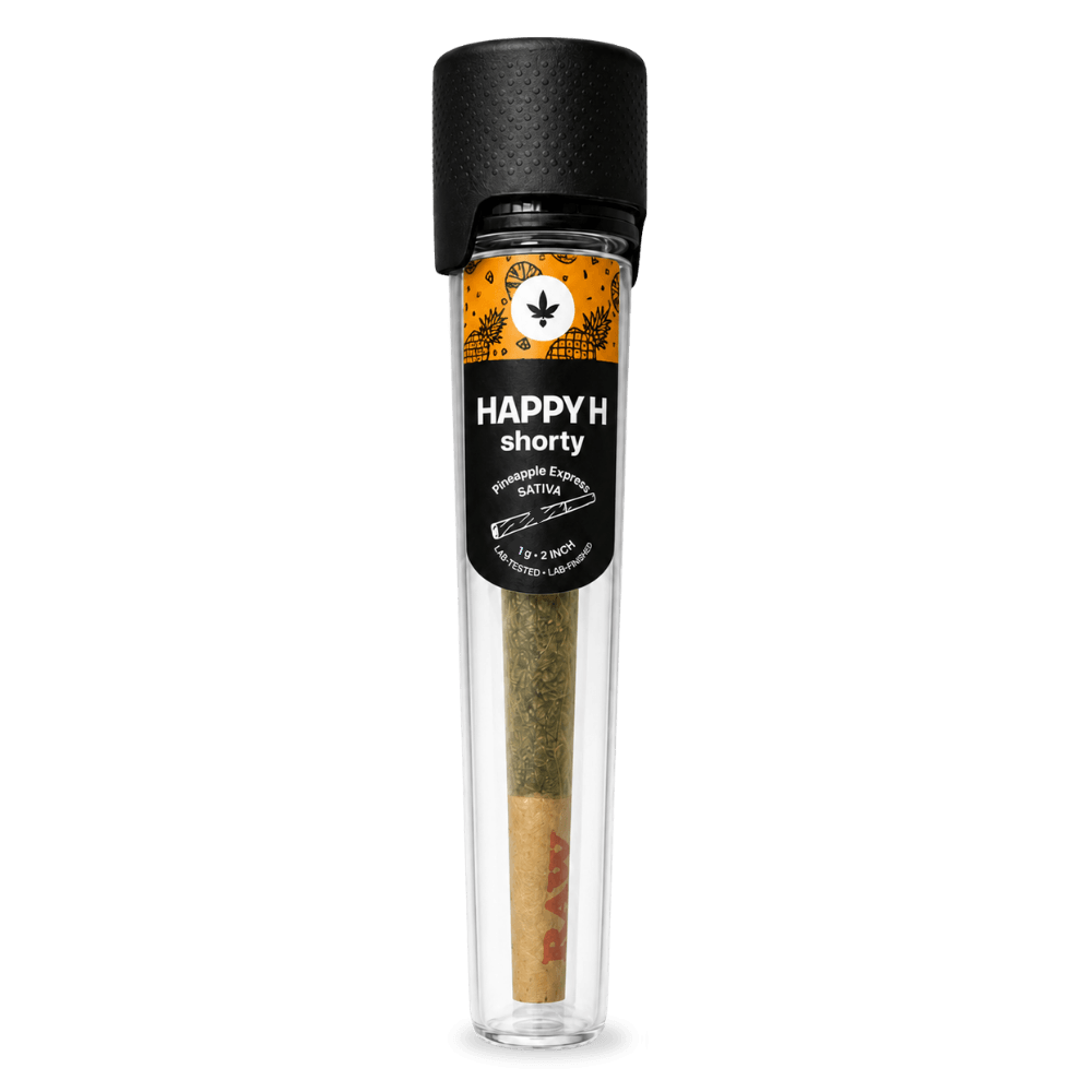 Happy H Shorty – Pineapple Express | CBDX Enriched Pre-Roll 1g